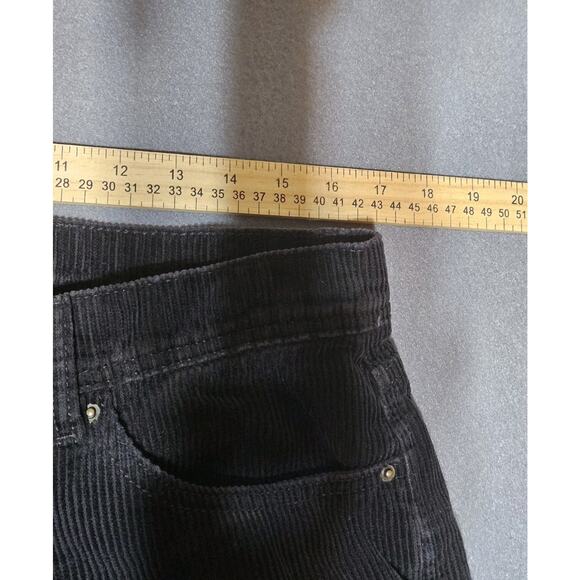 No Boundaries Pants Mens 34x31 Black Corduroy Double Knee Carpenter Baggy Skater - Picture 5 of 8